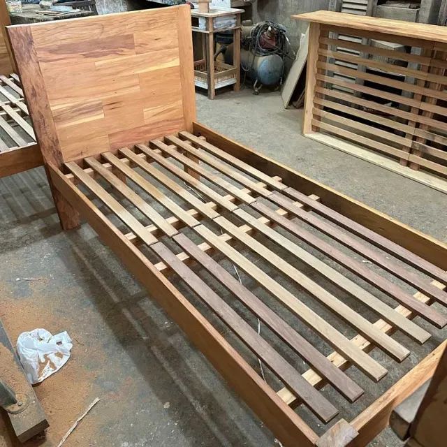 Cama Modelo Painel De Peroba Rosa - Foto 4