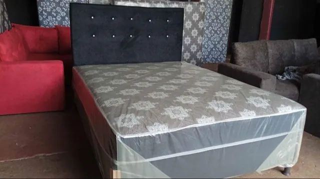 Cama casal conjugado em espuma com cabeceira  - Foto 3