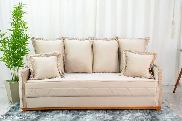 SOFÁ FIXO RETRÔ SUPER CONFORTÁVEL!!! R6254U