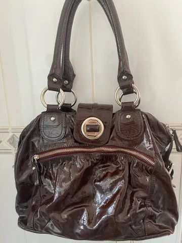 Bolsa Arezzo verniz marrom  - Foto 2