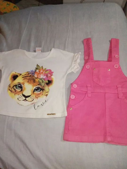 Conjunto de Roupa para Bebê - Macacão + Blusa - Foto 2