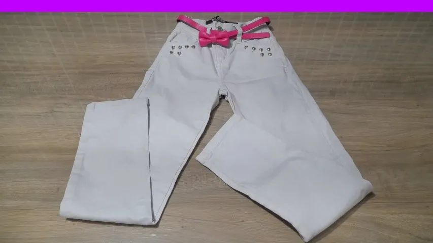 Calça Infantil feminina Leader 7/8 anos cor cinza - Foto 4