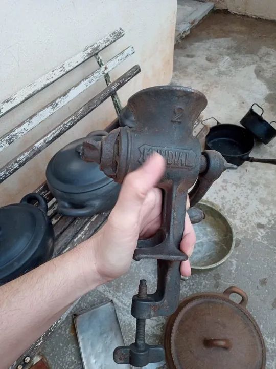 Moedor de Carne Antigo Mundial - Foto 2