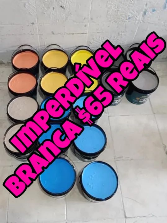 Tinta de ótima qualidade preço de fábrica branca só $$ 65 reais  - Foto 5