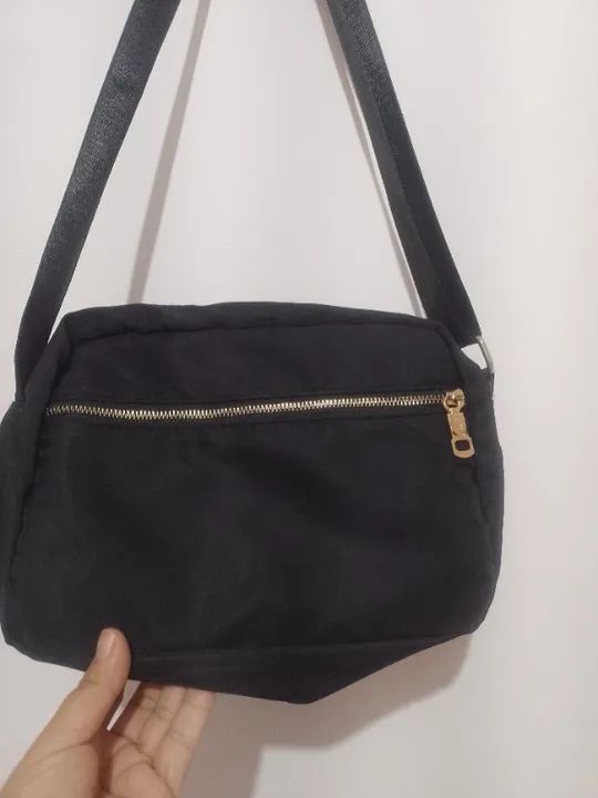 Bolsa preta transversal  - Foto 3