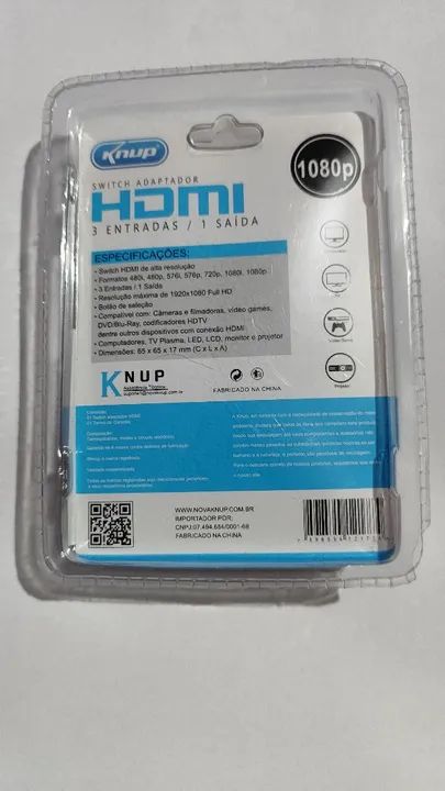Knup KP-3456 3-Port HDMI Switch, 1080p64617598913795121