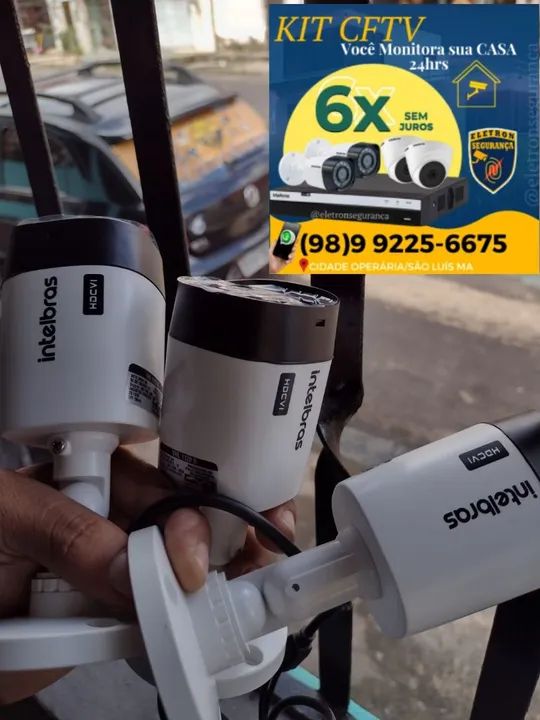 Kit CFTV Intelbras 4 Câmeras - Segurança Total para sua Casa - Foto 2