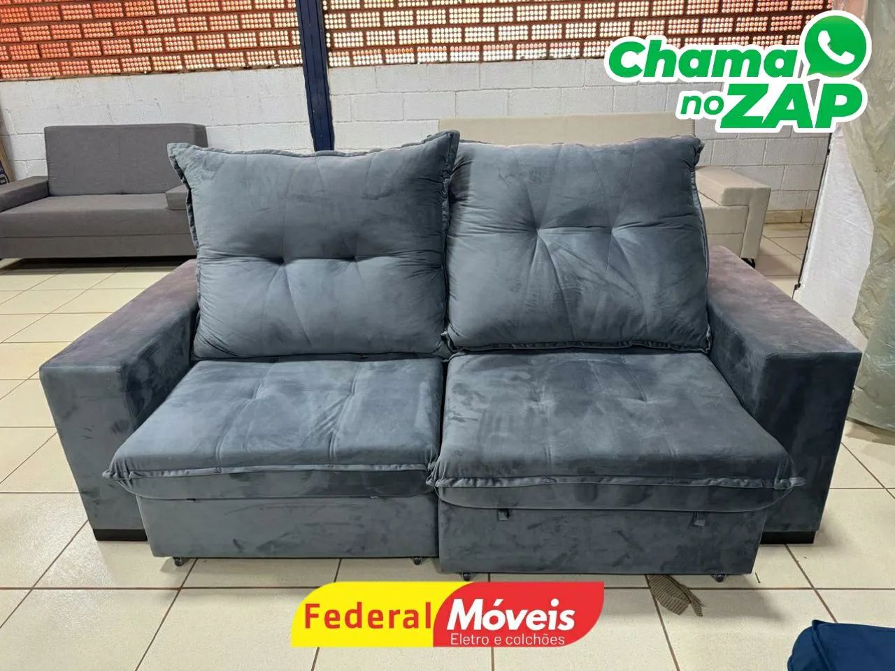 Sofá Retrátil Novo Pronta Entrega 
