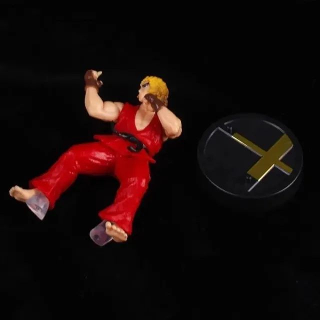  Bonecos Ryu e Ken do Game Street Fighter Miniaturas Figura 2pcs - Foto 5