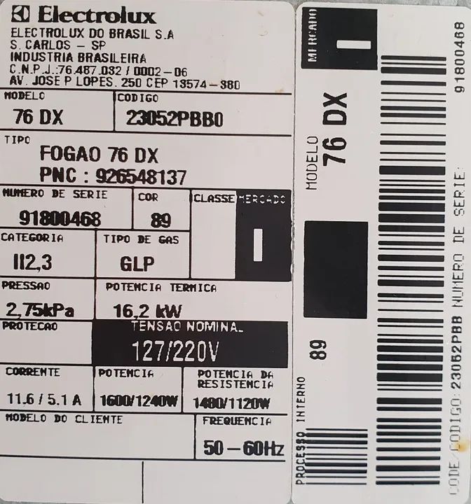 Fogão 5 Bocas e 2 Fornos Electrolux 76DX - Foto 5