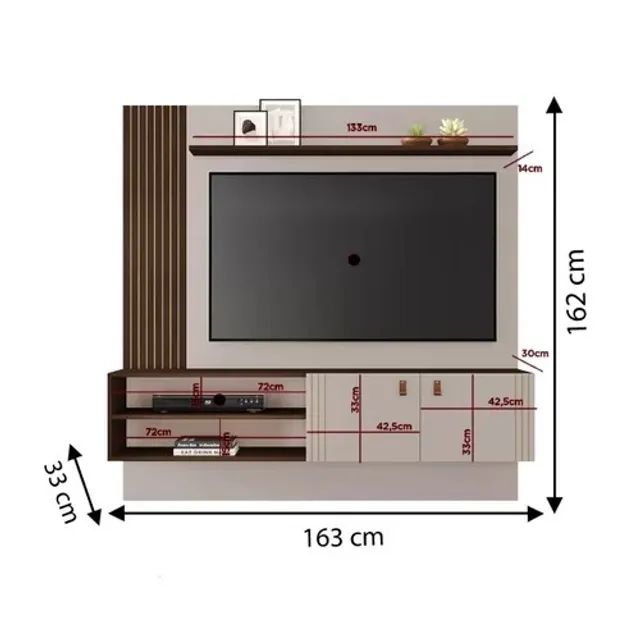 Painel Suspenso P/TV Até 65 Polegadas. Produtos Novos Direto da Fábrica P/Sua Casa. - Foto 5