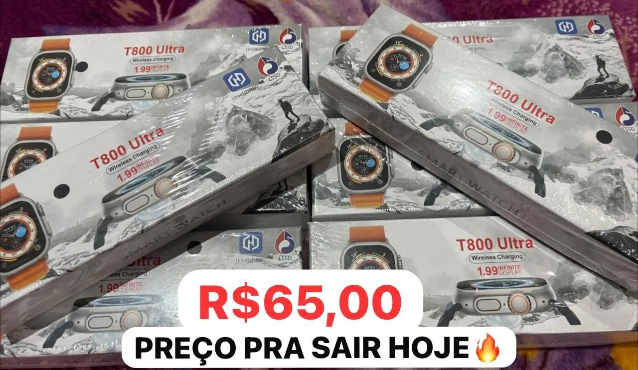 Relógio Inteligente T800 Ultra - Novo -
