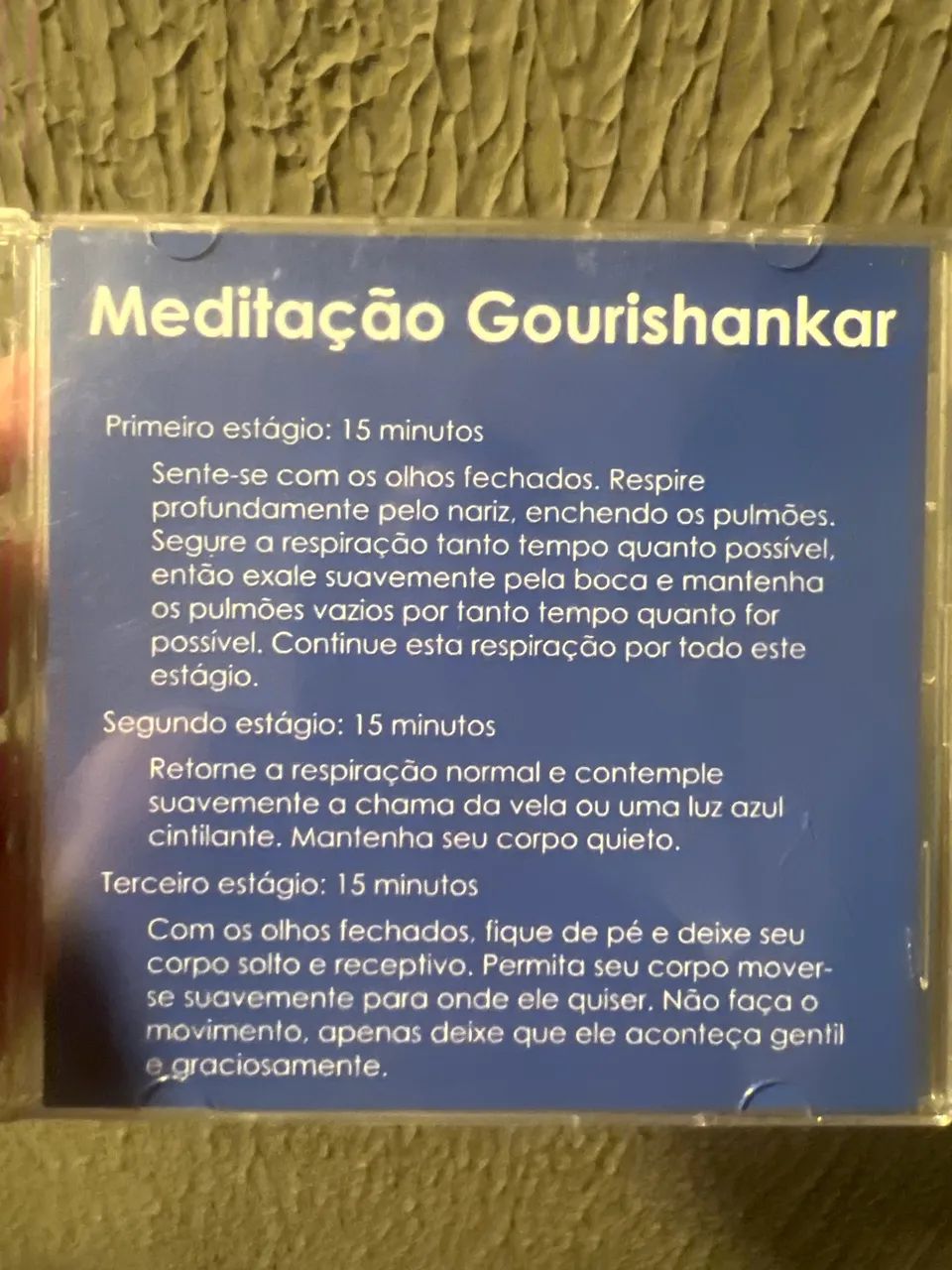 CD de meditação guiada