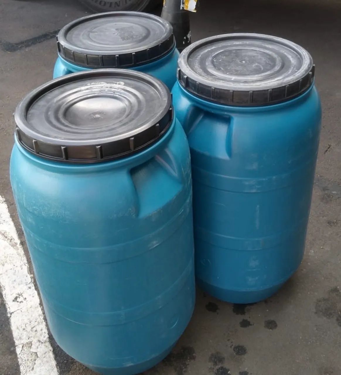 Tambor bombona 90 litros, tampa de rosca, venda presencial  - Foto 2