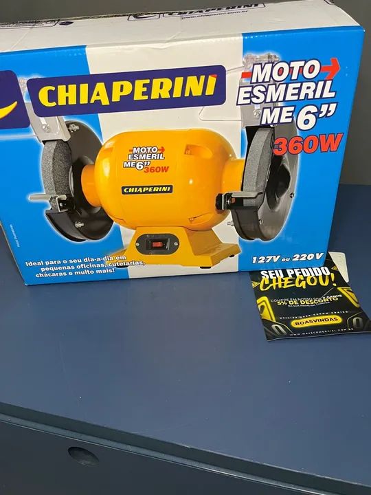 Esmeril de bancada 6 polegadas 360W - Chiaperini 