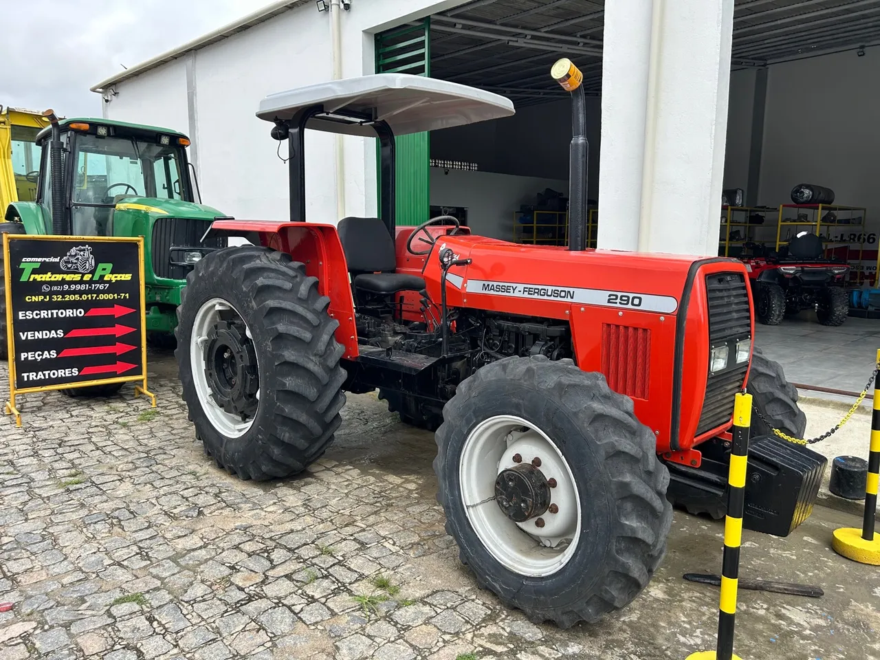 Trator Mf 290 3 alavancas 4x4 ano 2006