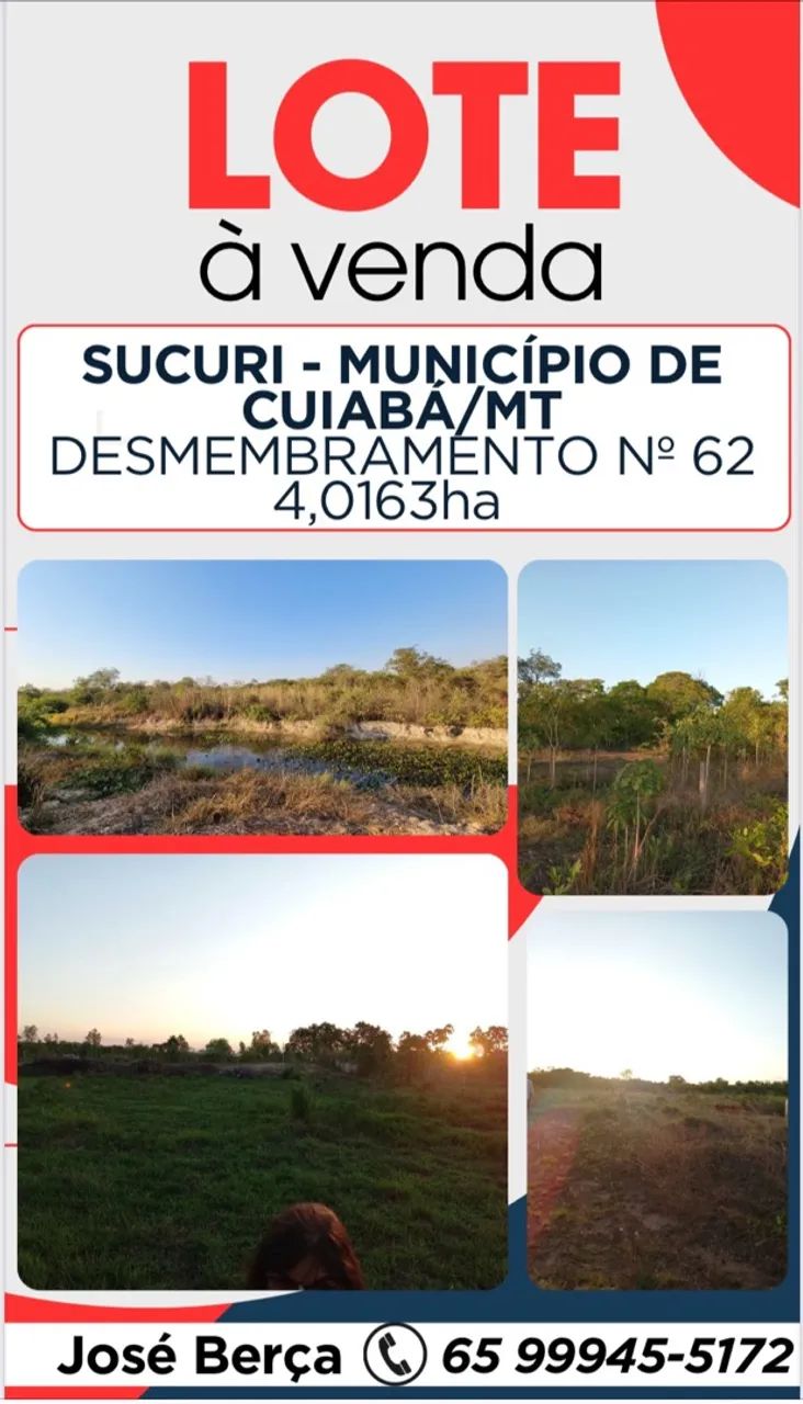 LOTE À VENDA - SUCURI, CUIABÁ/MT - Foto 3