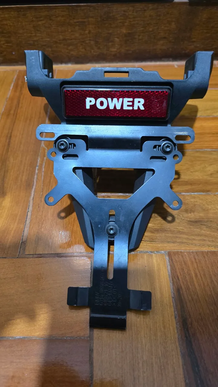 Rabeta/Suporte de placa com refletor e Power