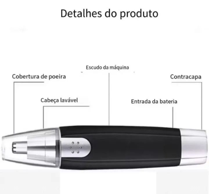 Depilador Facial Aparador Removedor de Pelos Portátil  - Foto 4