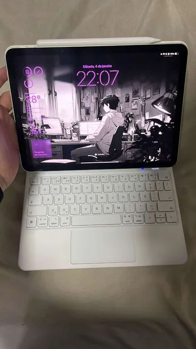 Ipad Air 4th 256gb + Apple Pencil 2 + Teclado/Capa Bluetooth - Foto 2