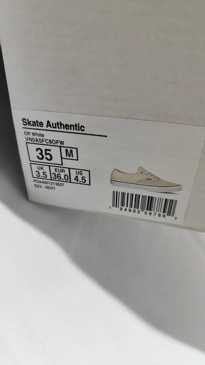 Tênis Vans Skate Authentic Off White - Foto 3