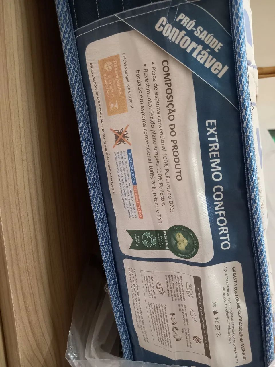 Colchão solteiro, 78cm largura mais 1 acolchoado  - Foto 3