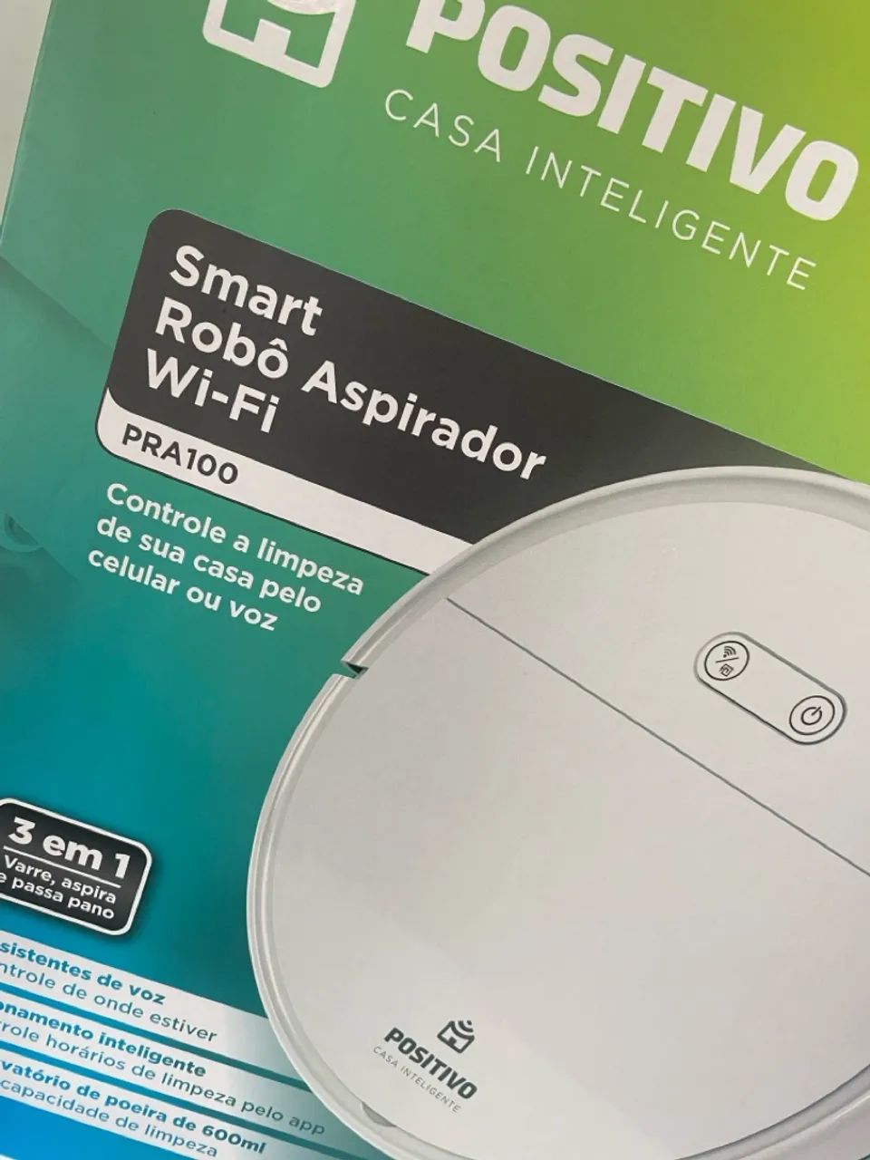 Robô Aspirador Wi-Fi Positivo PRA100 - Casa Inteligente - Foto 2