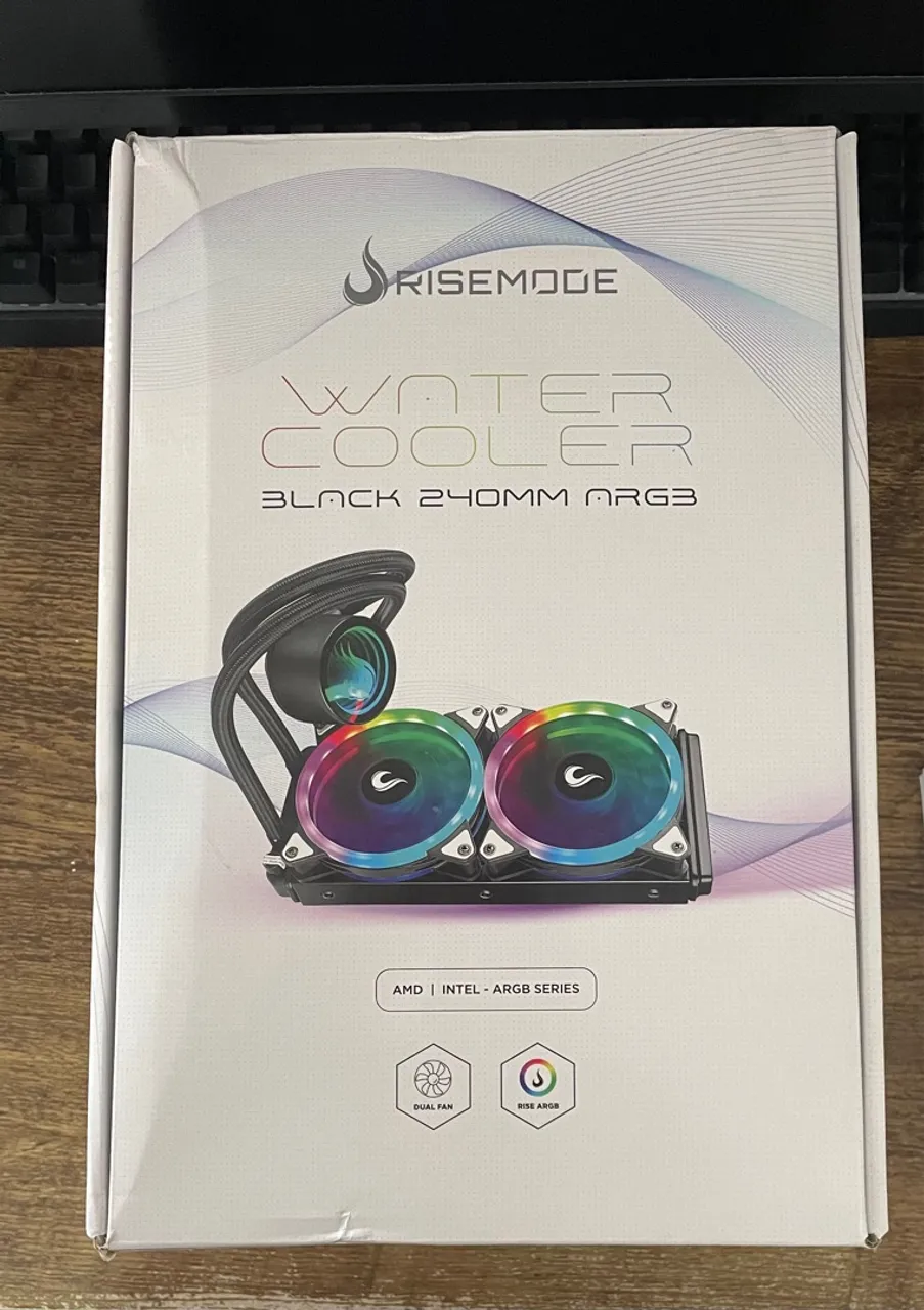 Water Cooler Rise Mode 240mm ARGB + 3 Fans RGB 120mm