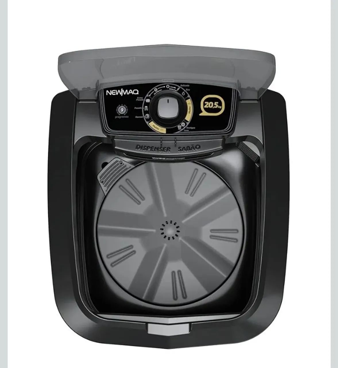 Lavadora semi automática 20kg preta  - Foto 2