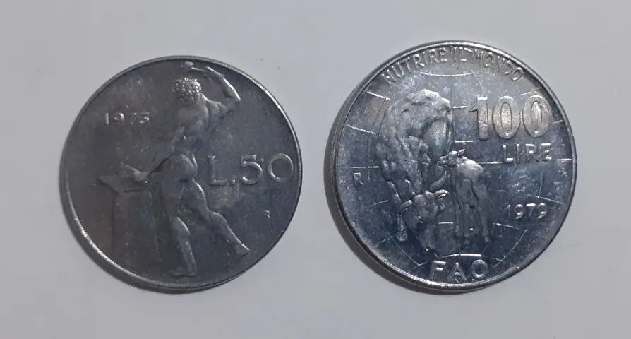 Lote 5 Moedas Antigas - Itália - Foto 5