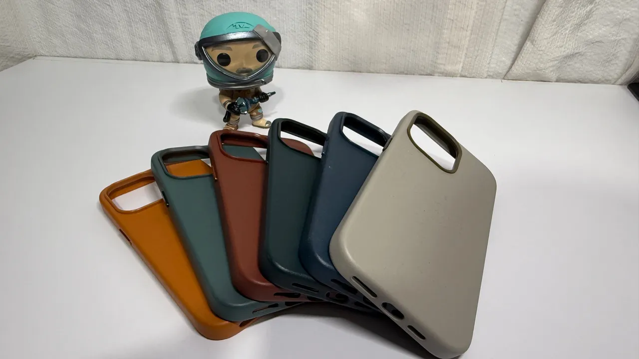 6 capas couro iPhone 14 Pro Max