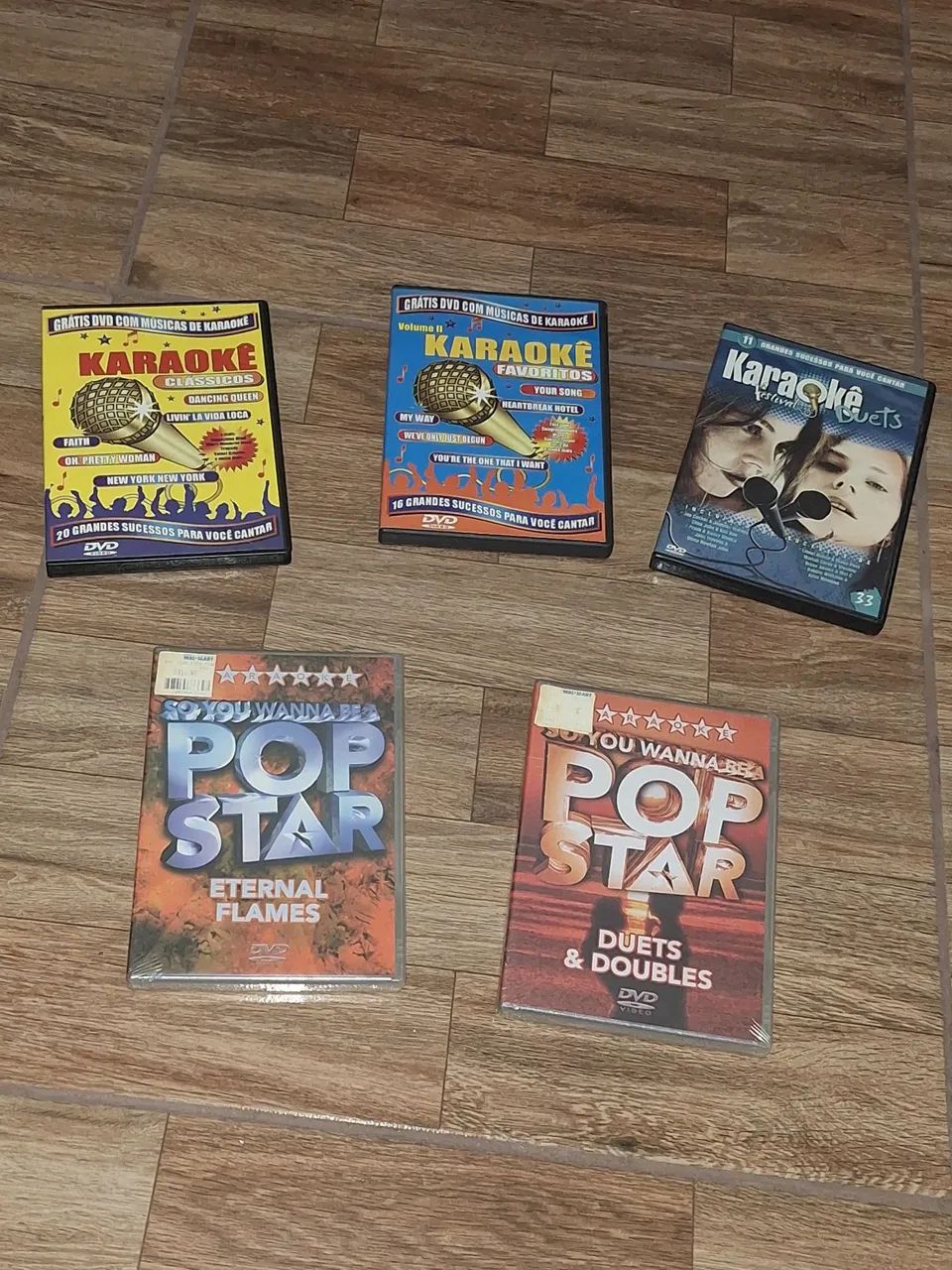 Lote de DVDs Karaokê e Pop Star - Foto 2