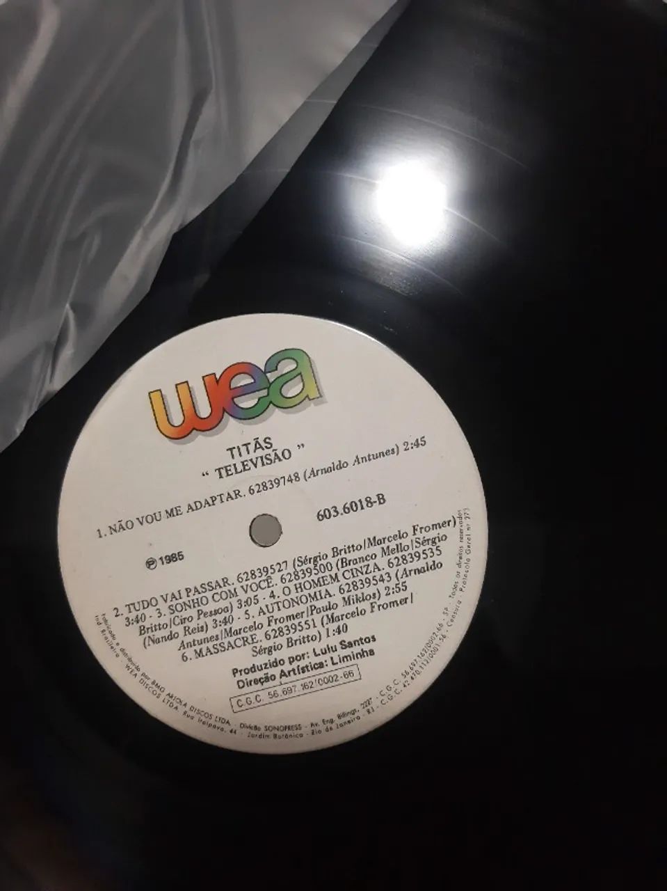 LP Disco de Vinil Titãs Televisão 1989 Excelente - Foto 3