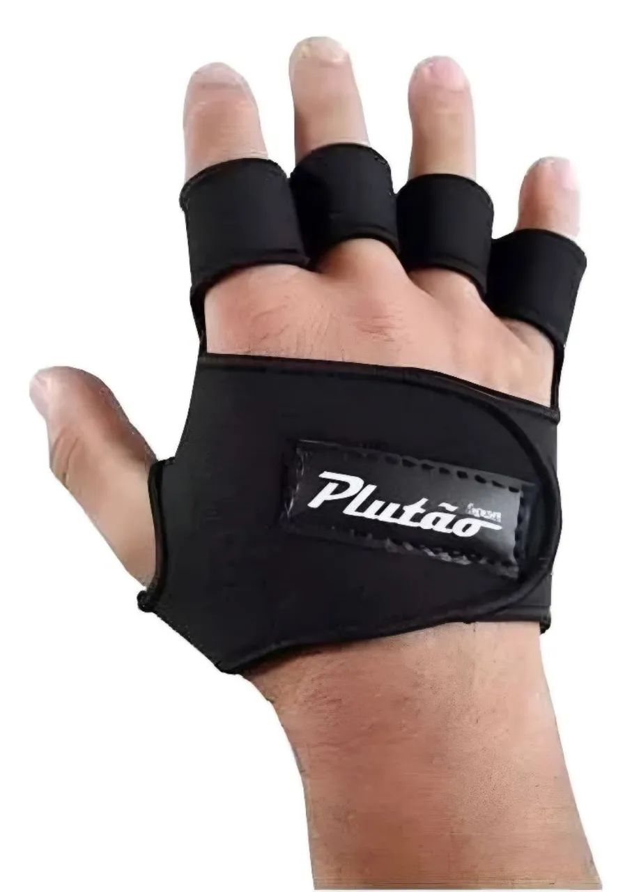 Luvas de ginástica com proteção para levantamento de peso - Foto 2