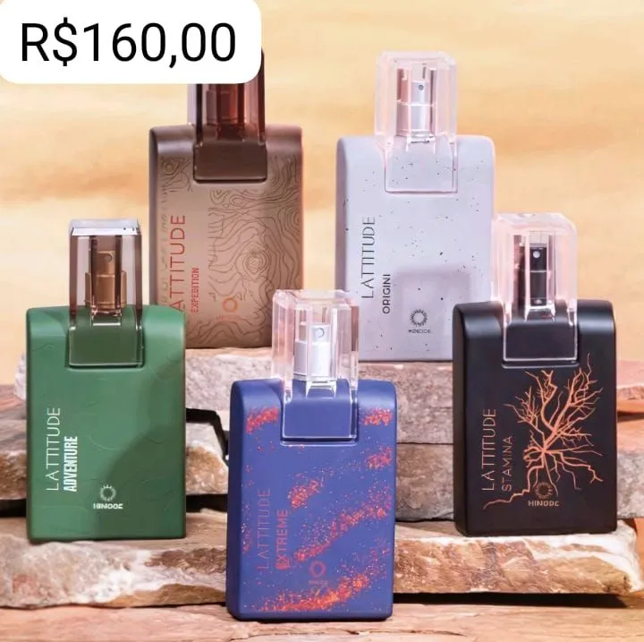 Perfumes Latitude - 5 Fragrâncias Masculinas