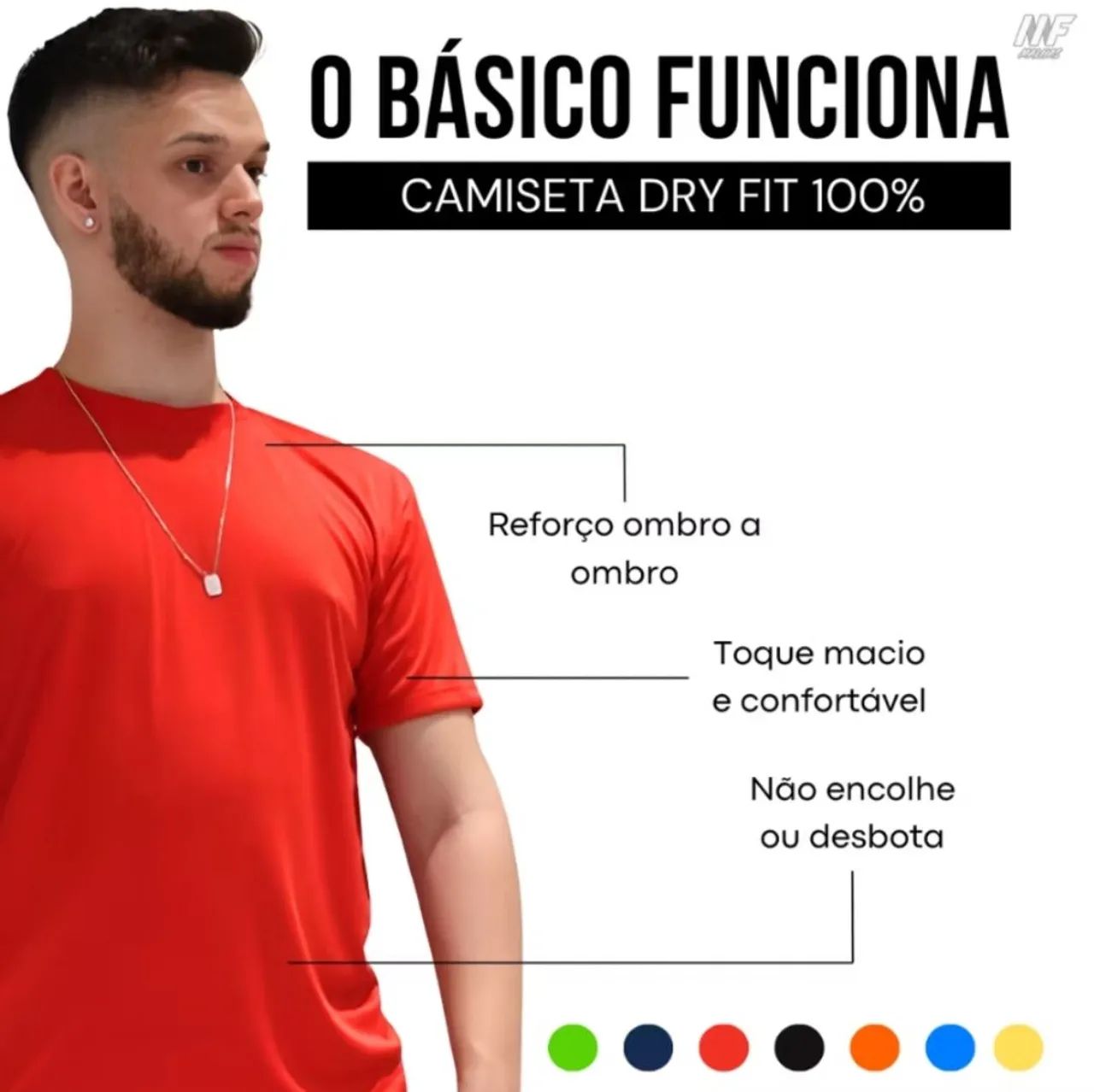 Camisas de Malha - 6 cores - Tamanhos P ao GG - Foto 5