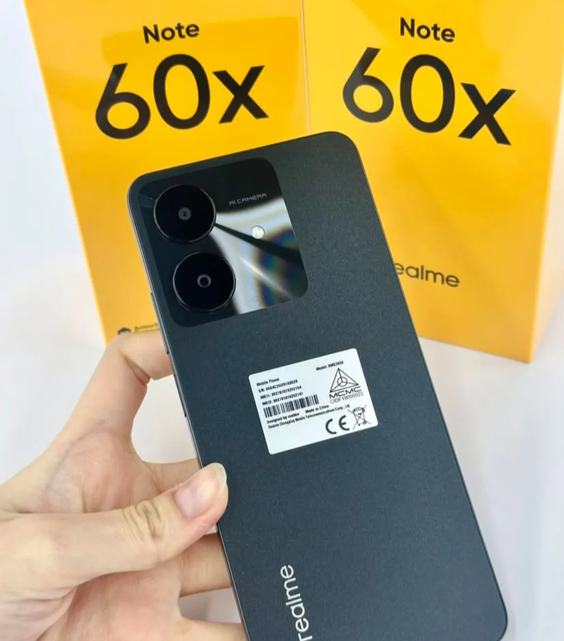 Realme Note?60x 64?GB/3?GB Tela 6 74 90?Hz IP54 5000?mAh Novo Capa e Película