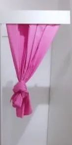 Vendo Cortina Rosa para provador  - Foto 2