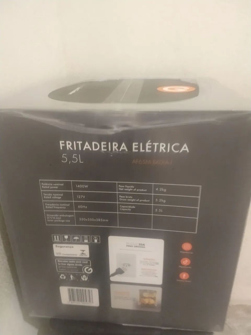 Fritadeira Elétrica Air Fryer 5,5L - Gaabor - Foto 3