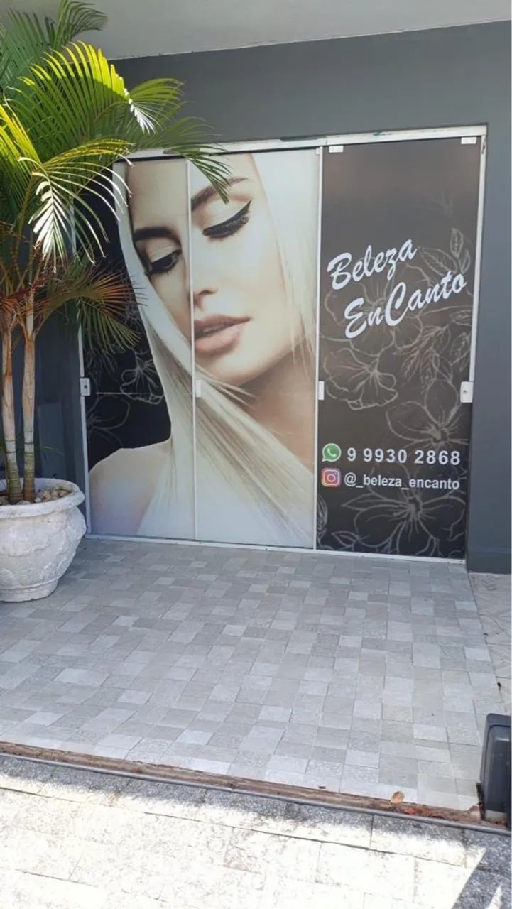 Porta de vidro 3 folhas