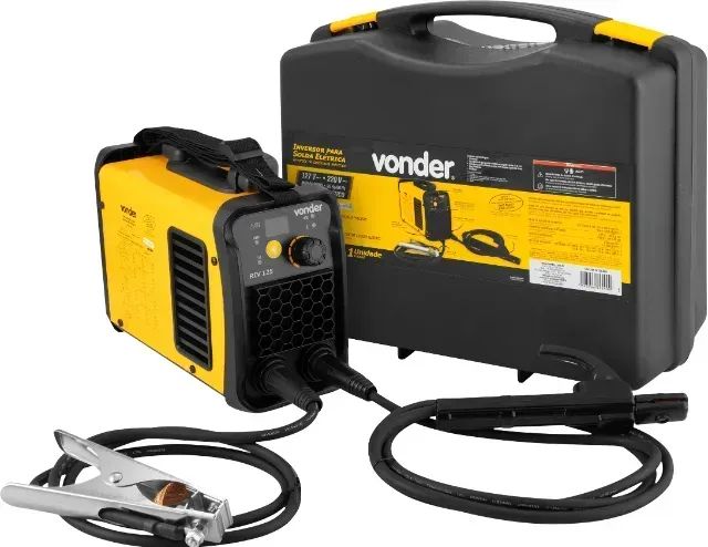 Máquina Inversor de Solda Eletrodo e TIG 120A com Maleta RIV125 Vonder