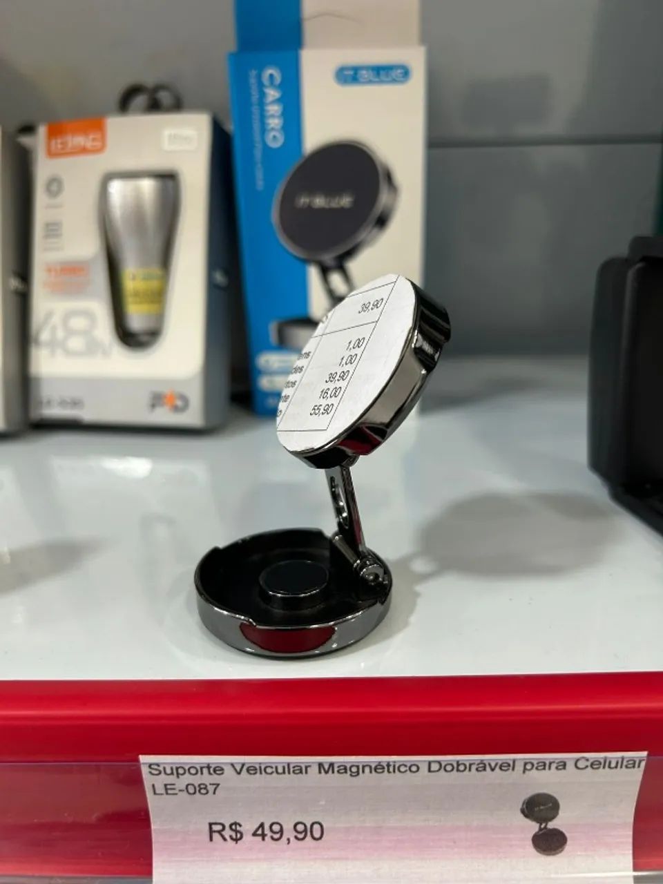 Suporte de Celular Veicular Magnético Dobrável