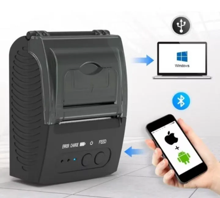 Mini Impressora Térmica Portátil - Bluetooth