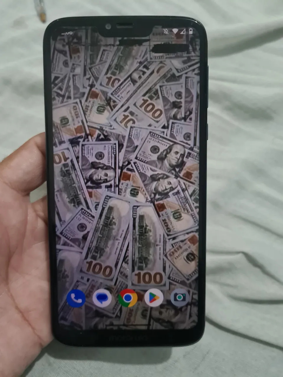 G7 power,detalhe na tela