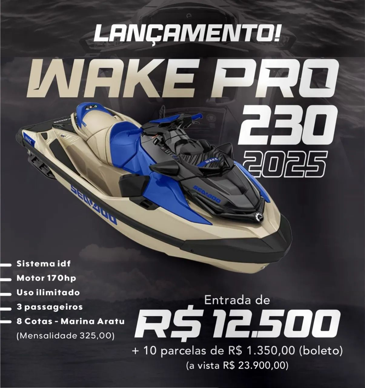 JET SKI WAKE PRO 230hp - 2025 - Foto 2