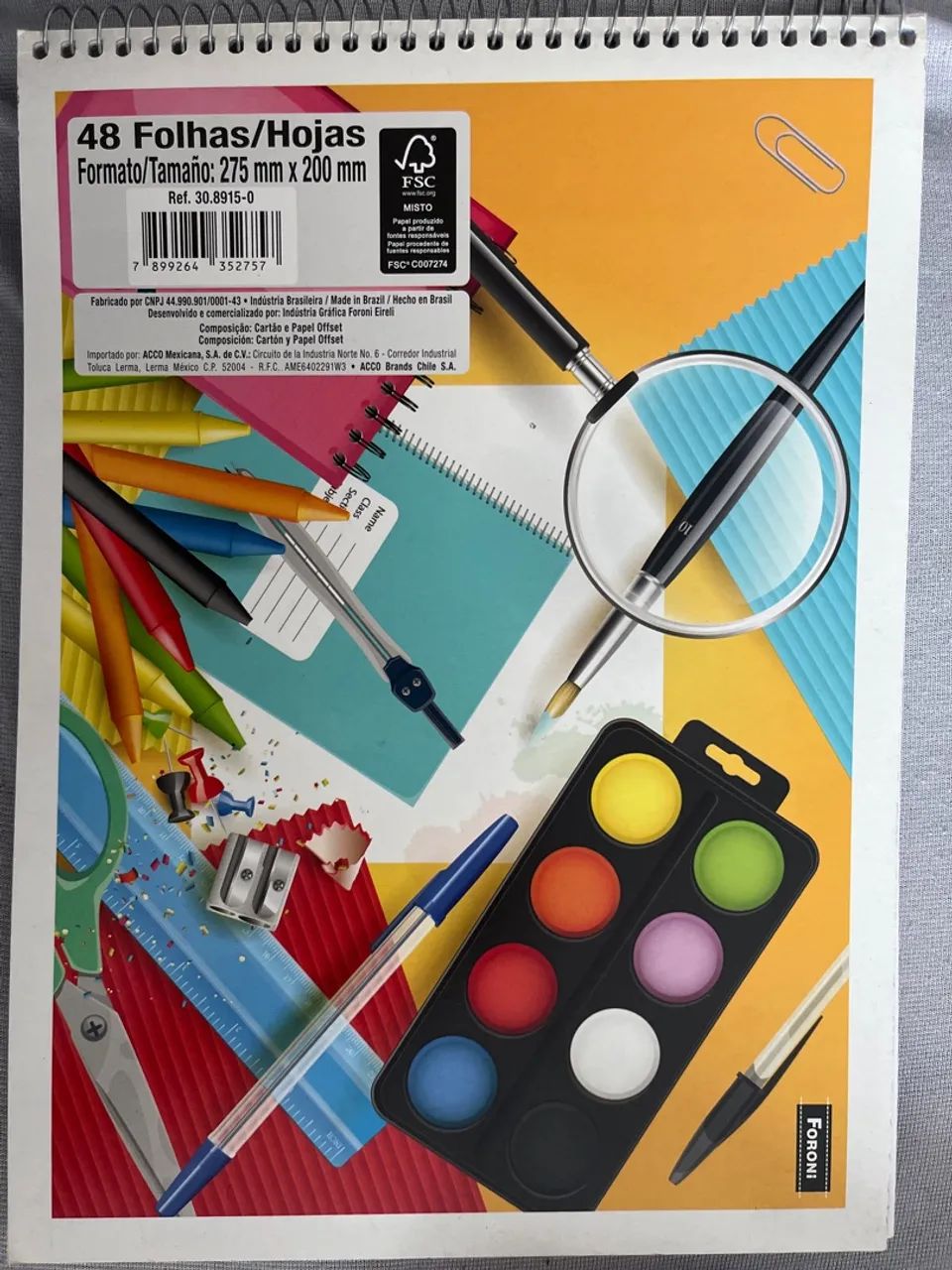 Caderno de Desenho 48 Folhas 