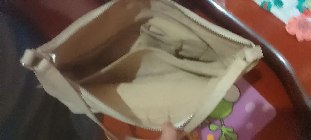 Bolsa de ombro bege - Foto 3