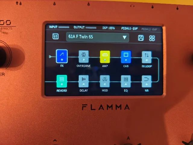 ギター FLAMMA FX200 FLAMMA FX200 Multi Efeitos Pedal Guitar Amp LCD Touch Screen 160