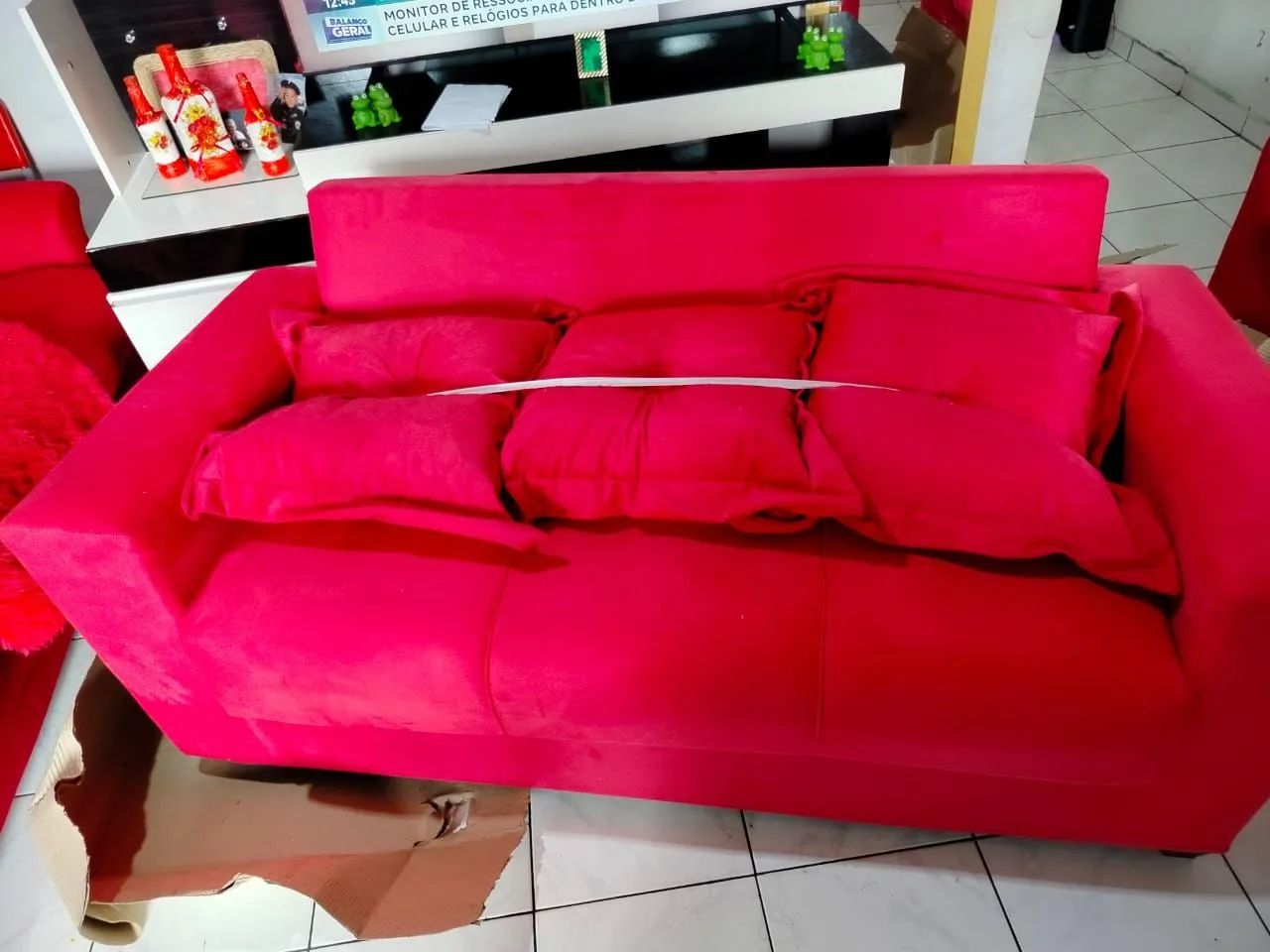 Sofá Vermelho 2 e 3 Lugares - Foto 4