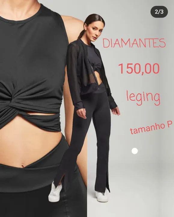 DIAMANTES LEGING PRETA TAMANHO P 150,00